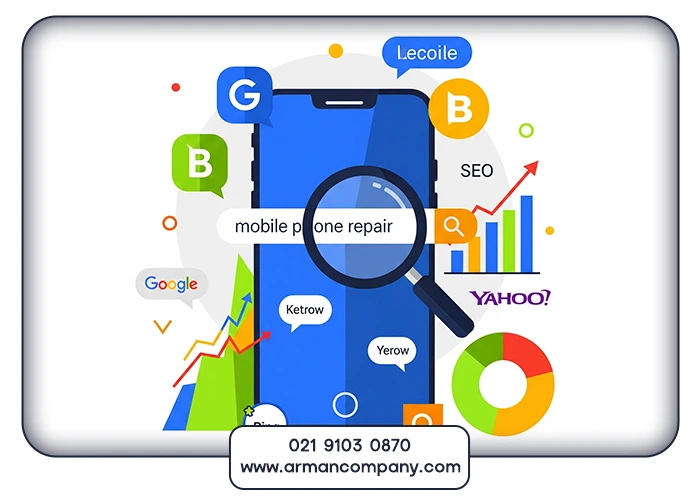 مراحل اصلی سئو سایت تعمیرات موبایل