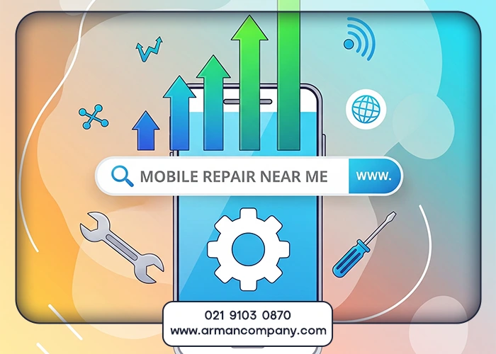 جدول مقایسه خدمات سئو سایت تعمیرات موبایل