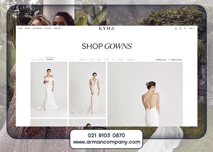 چرا طراحی سایت مزون لباس عروس اهمیت دارد؟